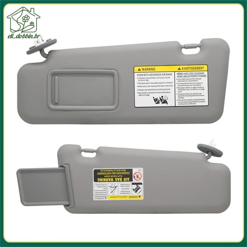 Pares De Viseira Solar Cinza Esquerda + Direita Para Carro 74320-48500-B0 0E050 2008-2013 (Com Teto)
