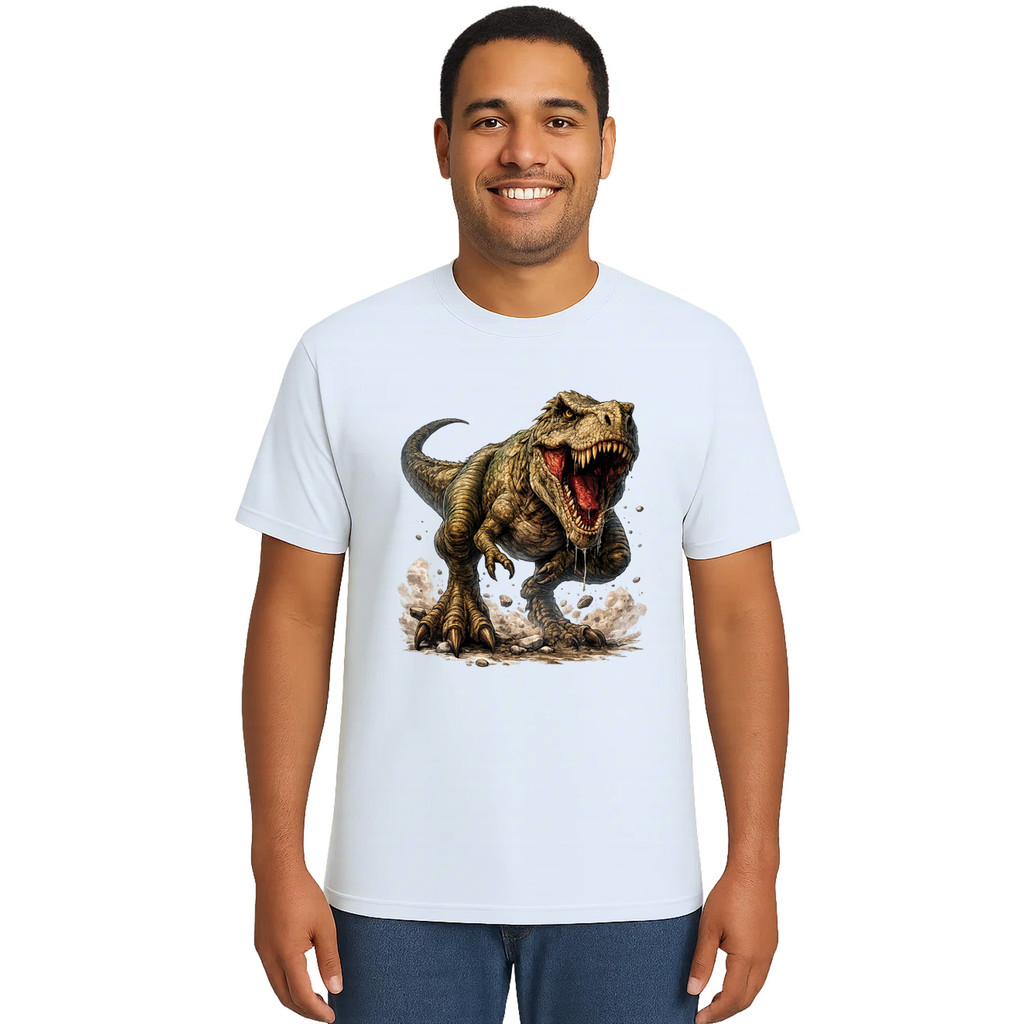 Camiseta Dinossauro Tiranossauro Rex T-Rex Personalizada