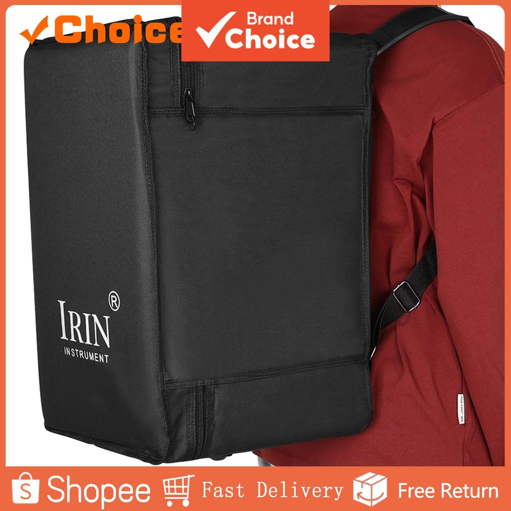 IRIN Cajon Saco Caixa Tambor Mochila Portátil Engrossado 600D Oxford Pano Duplo Bolsa De Ombro Instrumento Percussão Ace