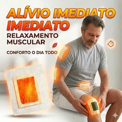Adesivo Dor Muscular Alívio Imediato Forte Relaxante Corpo Todo Uso Diário