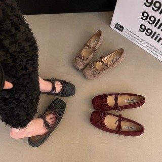 2025 outono francês Retro arco Mary Jane sapatos femininos All-Match aumento interno dedo do pé redondo com saia sapatos