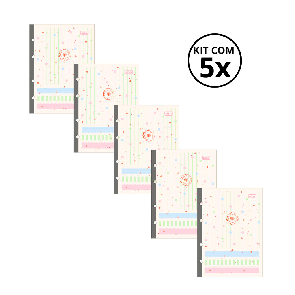 Refil Para Caderno Argolado COLEGIAL Soho 80 Folhas - TILIFLEX
