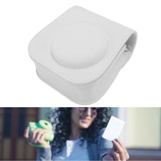 Bolsa de armazenamento de capa protetora de câmera de couro PU com alça de ombro ajustável removível durável resistente