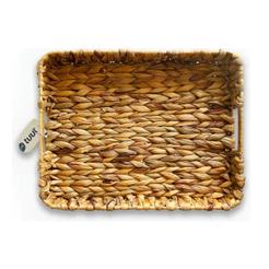 BANDEJA DE CAFE RETANGULAR GRANDE SEAGRASS FIBRA NATURAL REFORÇADA