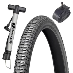 Pneu Levorin Atacama aro 24 x 2.125 + Camara aro 24 + Bomba de ar Shiver bicicleta infantil scooter
