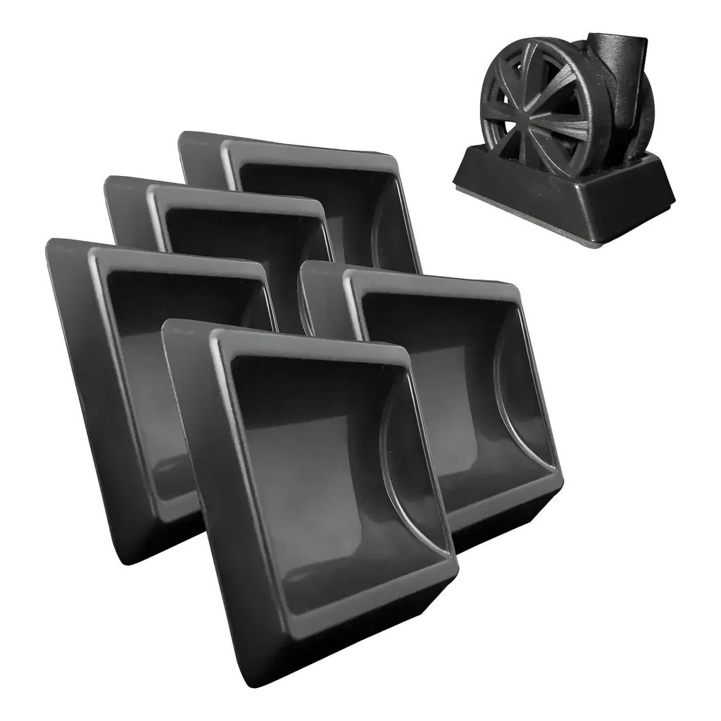 Kit 5 Travas para Rodinhas de Cadeira Gamer Escritório Antiderrapante