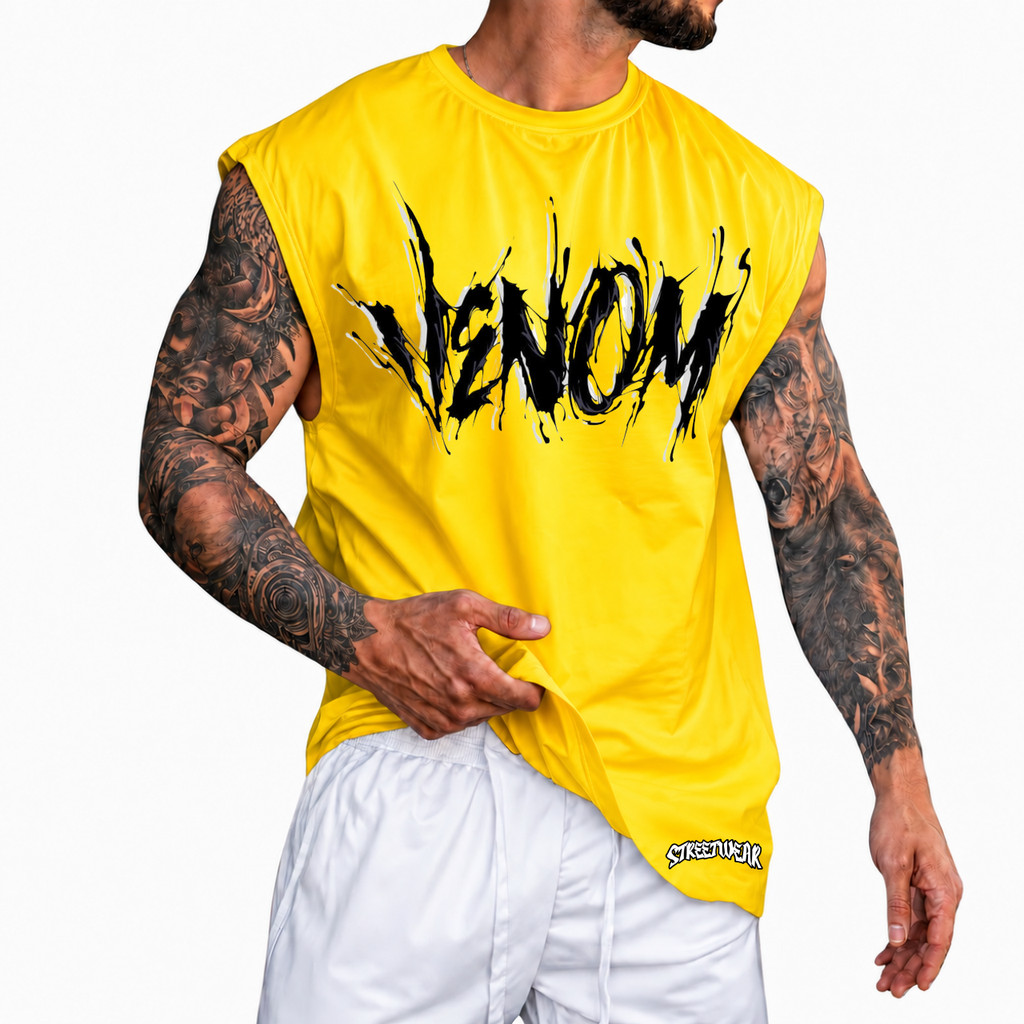 Regata Machão Oversized 100% Algodão Camiseta Cavada Musculação Streetwear Treino Praia Academia
