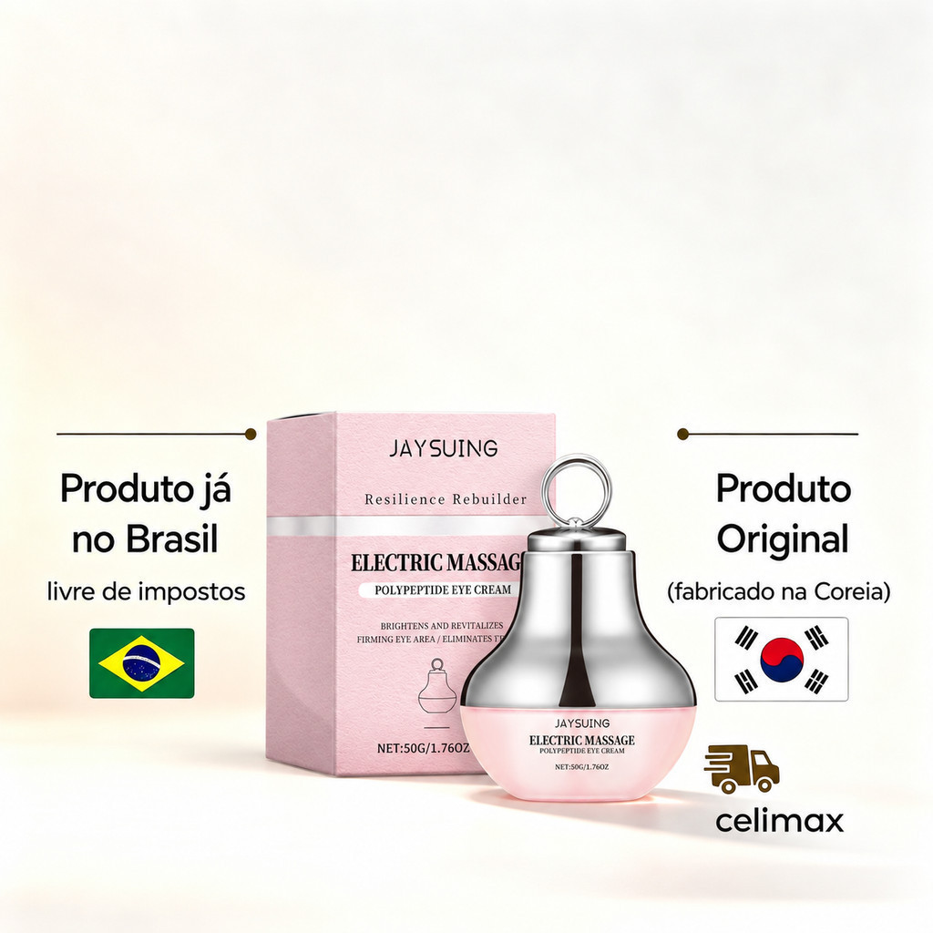 Vibrador para os Olhos com Aplicador Massageador Suave para Suporte à Elasticidade creme para área dos olhos