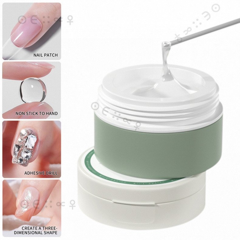 Cola em gel super resistente para unhas, adesivo para unhas, ideal para esculturas 3D FL5Q.