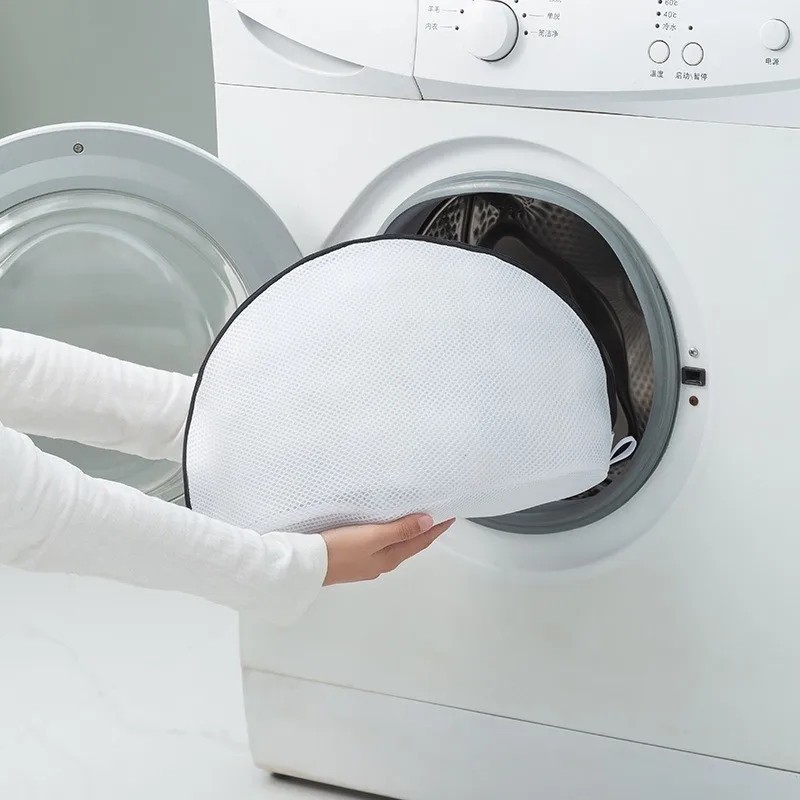 Saco De Lavagem De Sapatos De Malha Branca De Grande Capacidade Drawstring Anti Deformação Roupa Íntima — imagem 2 de 2