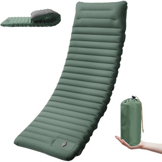 Colchonete de camping extra espesso de 4 polegadas, colchonete autoinflável para atividades ao ar livre, colchonete de c