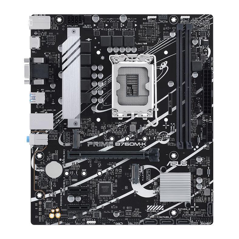 Placa Mae Asus Prime B760M-K, DDR5, LGA1700, M-ATX, Chipset Intel B760, PRIME-B760M-K (Pichau Oficial)