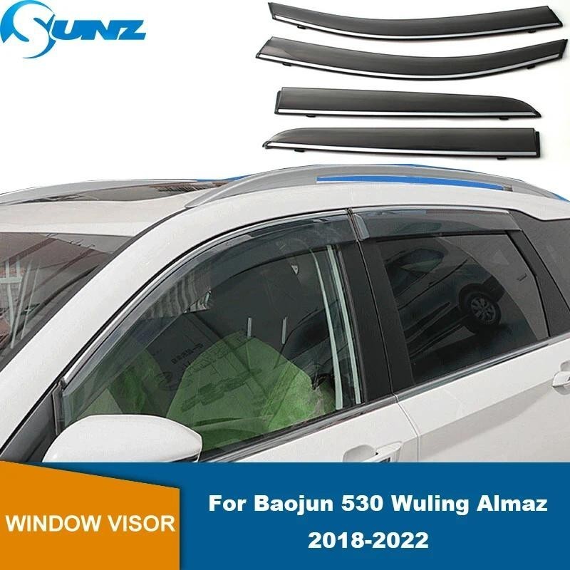 Defletor De Janela Do Carro Para Baojun 530 Wuling Almaz 2018 2019 2020 2021 2022 Lateral Ventilação Viseira Sol Chuva G