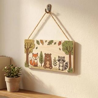 10 Pçs Ornamentos Pendurados , Com Corda Em Branco Retângulo Sinal , Graffiti Artesanato DIY Placas De