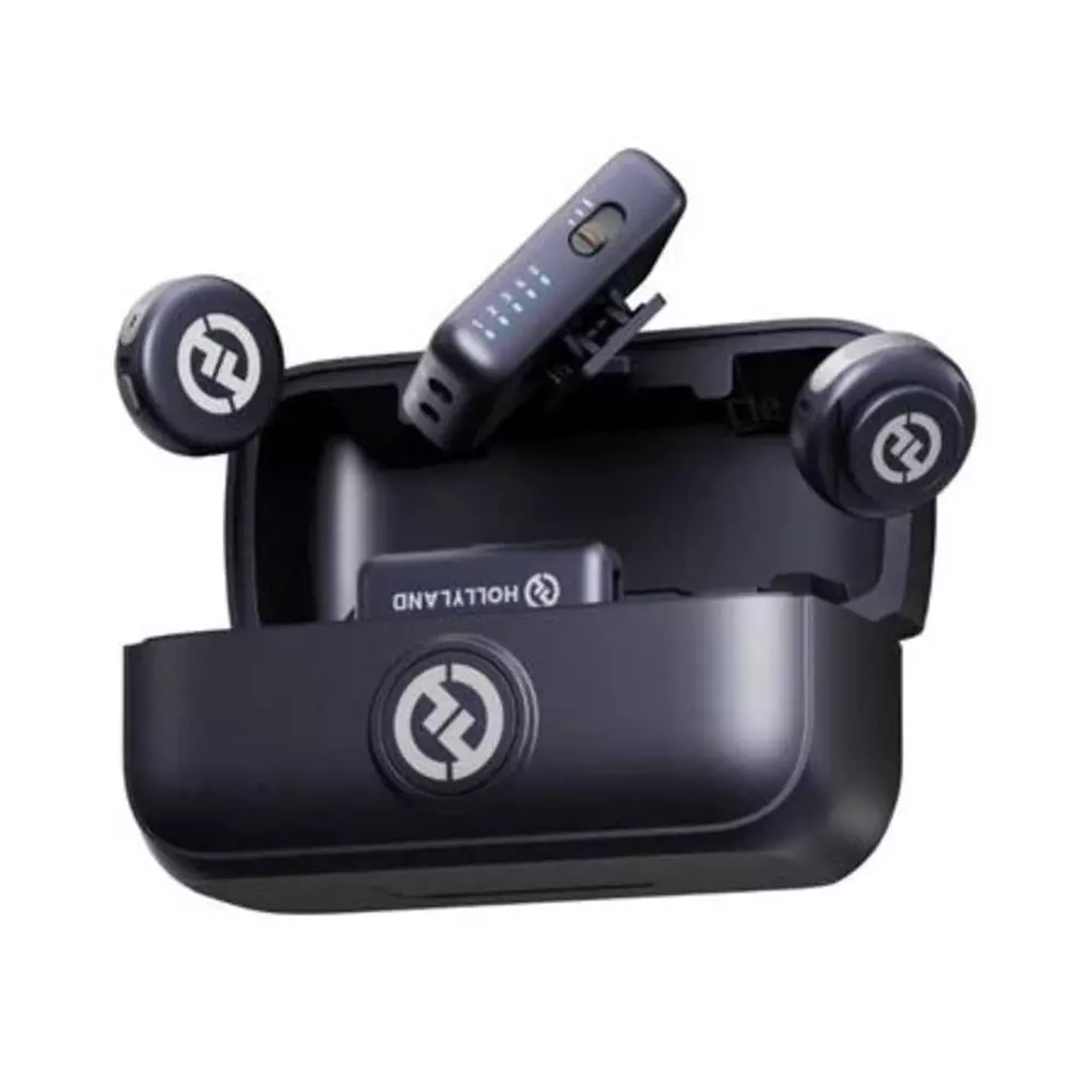 Microfone de Lapela Sem Fio Hollyland LARK M3 para Celular e Câmera, Cancelamento de Ruído IA, Áudio 32-bit até 300 m