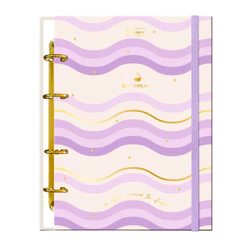 Caderno Colegial Argolado Capa Dura 80 Fls Daydream - CADERSIL Cor:Lilas