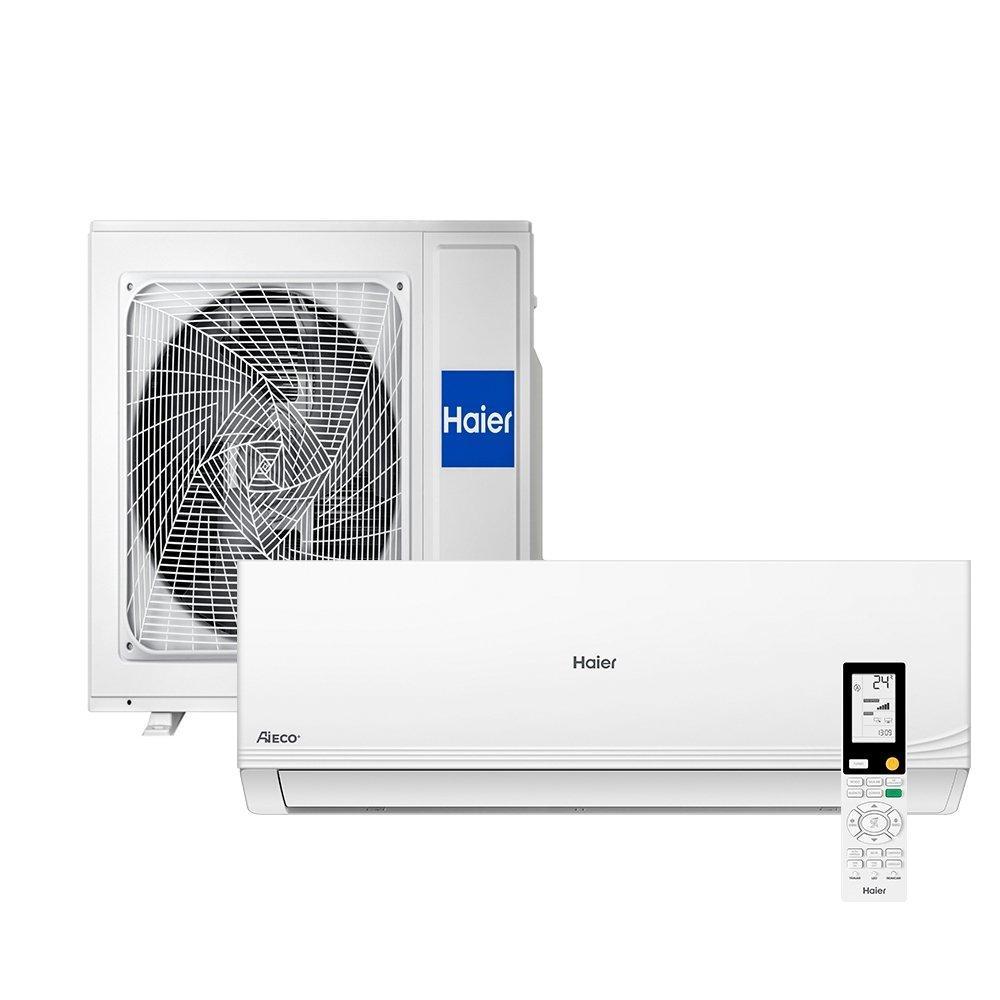 Ar Condicionado Split Haier 9000BTUs HSQB09RC - Wi-Fi, Inverter, Interno + Externo Frio