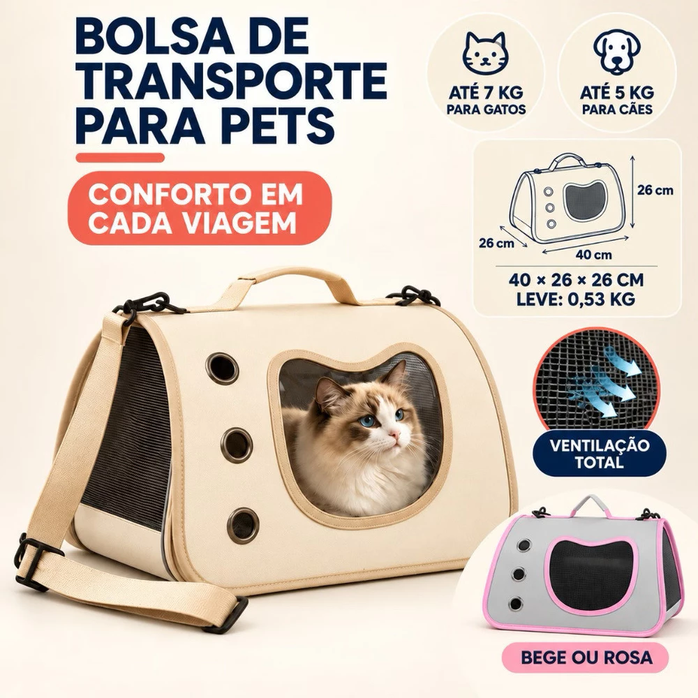 Bolsa Mala Transporte Pet Cachorro Gato Viagem Avião Material Respiravel transversal bolsa para pet portátil de mão yuri