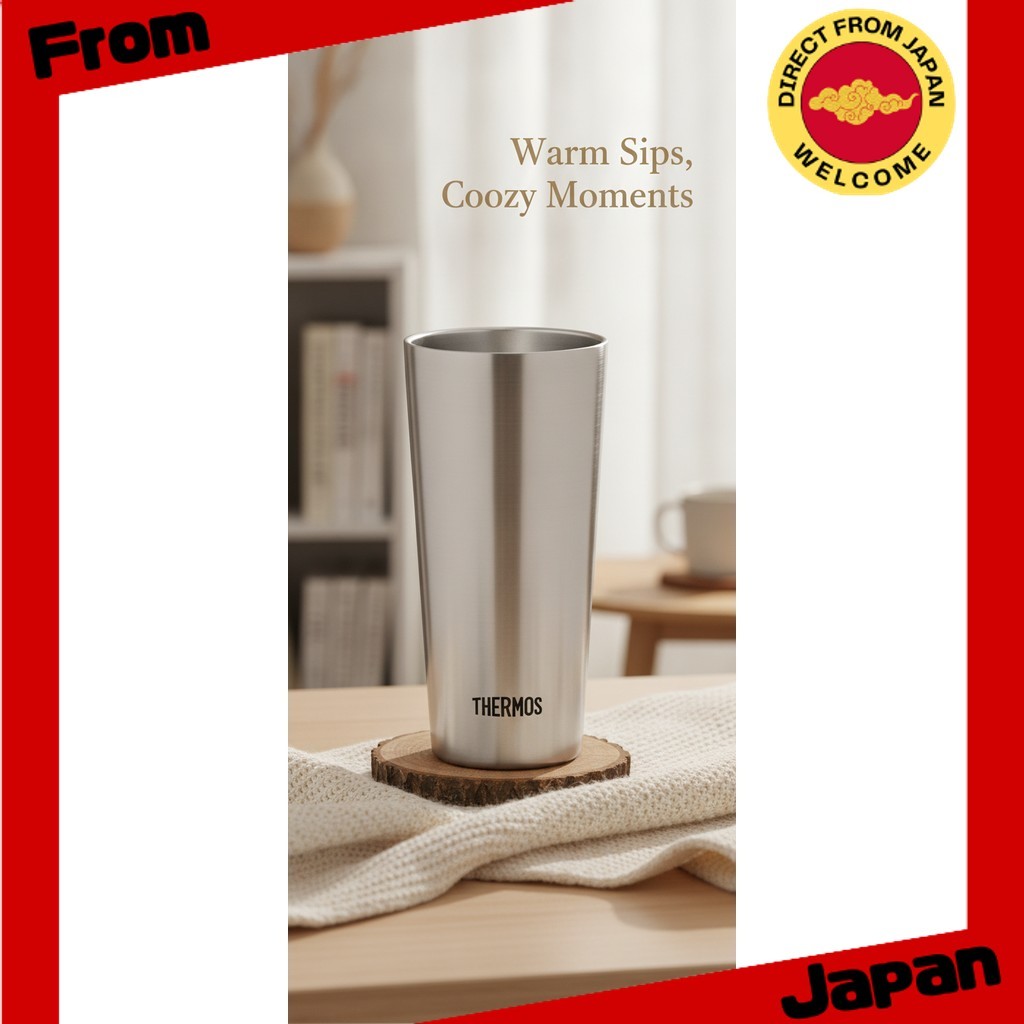 Copo Térmico Thermos Original JDI-400 S 400ml Aço Inox Isolamento Vácuo Bebidas Quentes Geladas [Direct from Japan]