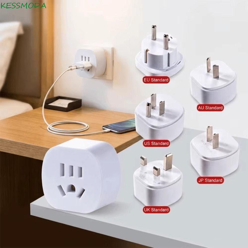 Adaptador De Tomada De Parede De Viagem , Conversor De Energia Internacional De Plástico Retardador De Chamas , Para AU 