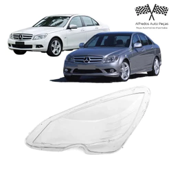 Lente Farol Dianteiro Mercedes C180 C200 C250 C300 2007 2008 2009 2010 2011 Esquerdo Motorista