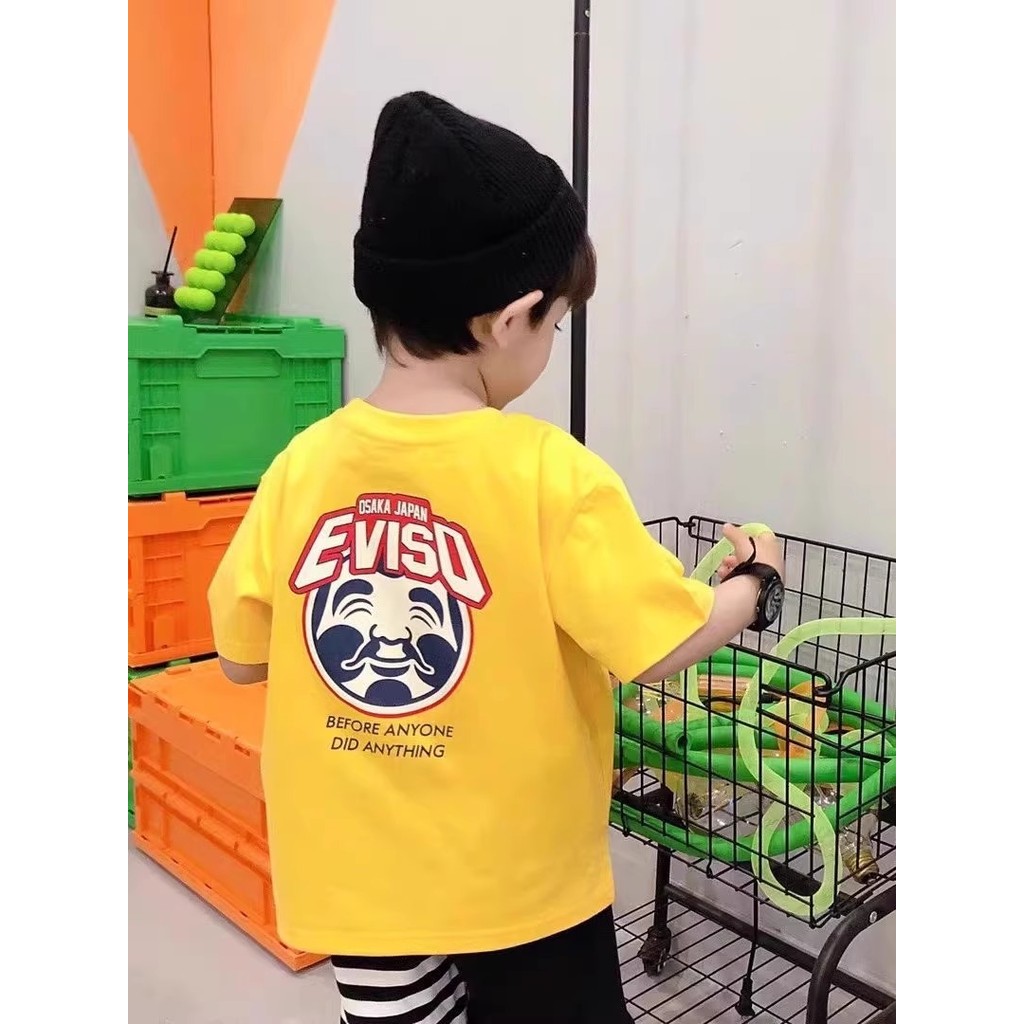 Crianças crianças estilo japonês Street Wear camiseta meninos novo estilo dos desenhos animados impresso algodão de mang