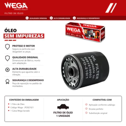 Filtro de Oleo TOYOTA COROLLA YARIS – WEGA JFO0210/1