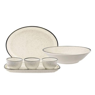 Jogo Para Servir 6 Peças Oxford Unni Brisa em Oferta na Shopee