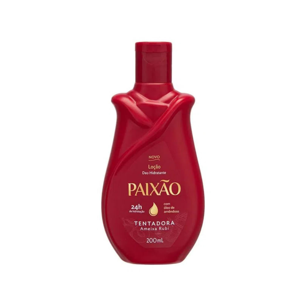 Hidratante Paixão Tentadora com Óleo de Amêndoas Ação Desodorante 200ml em Oferta na Shopee
