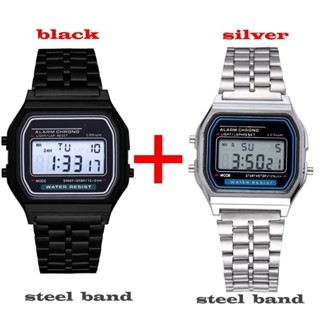 Kit 2 Relógios Digitais Retrô Unissex Premium Estilo Vintage em Oferta na Shopee