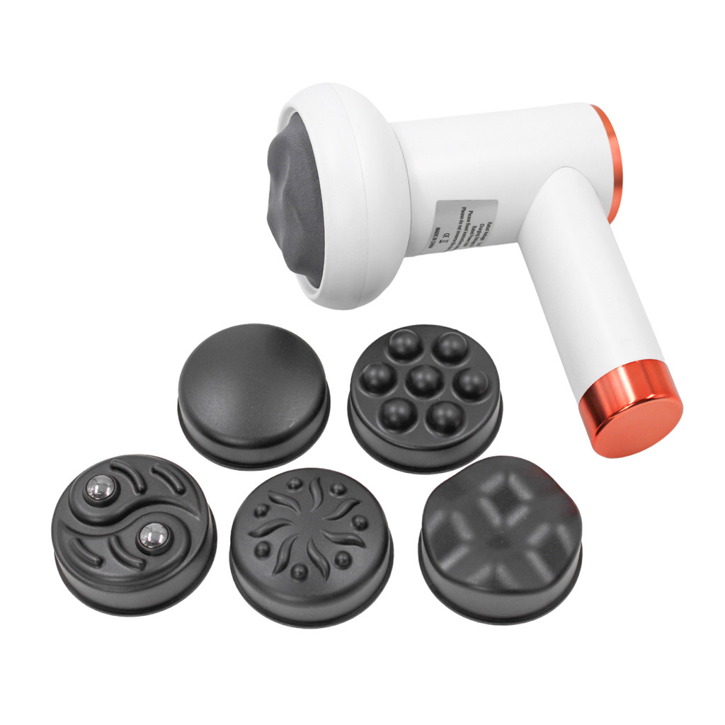 Massageador Elétrico Corporal Portátil Branco USB Relaxamento Muscular Alívio Premium Original Profissional Top