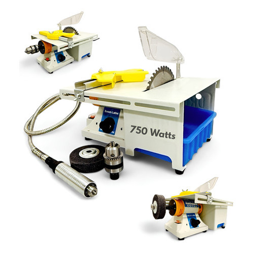 Mini Serra De Bancada Micro Retífica 750w 220v Multifuncional