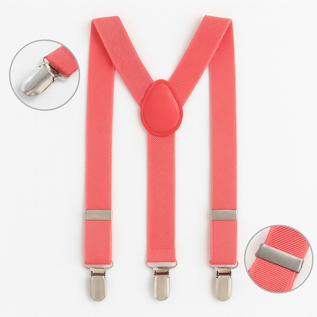 Suspensório Infantil Unissex Confortável Ajustável Com Presilhas Metálicas Para Estilo e Praticidade