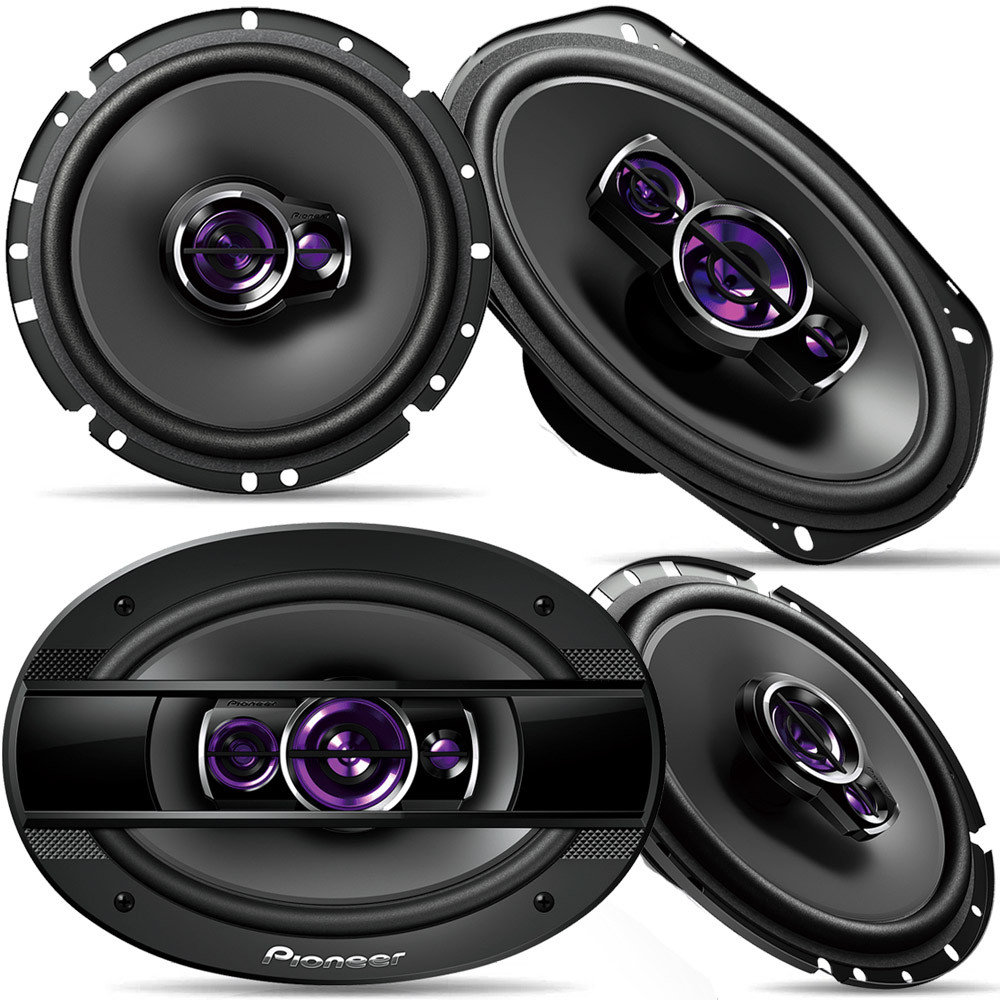 Kit Fácil Pioneer Alto Falante 6 Polegadas TS-1760BR 100W RMS + Alto Falante TS-6960BR 6x9 Polegadas 200W RMS