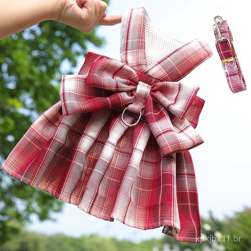 Conjunto de Vestidos para Cachorros JK com Coleira e Saia de Anel para Cães Pequenos e Médios — imagem 2 de 2