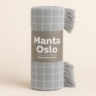 Manta Para Sofá Oslo 2,00x1,45M 100%Algodão Premium Decorativa e Elegante Direto Da Fabrica em Oferta na Shopee