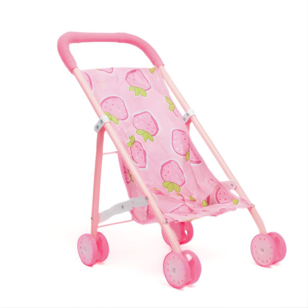 Carrinho De Boneca Standard Dobrável Rosa - Castela em Oferta na Shopee