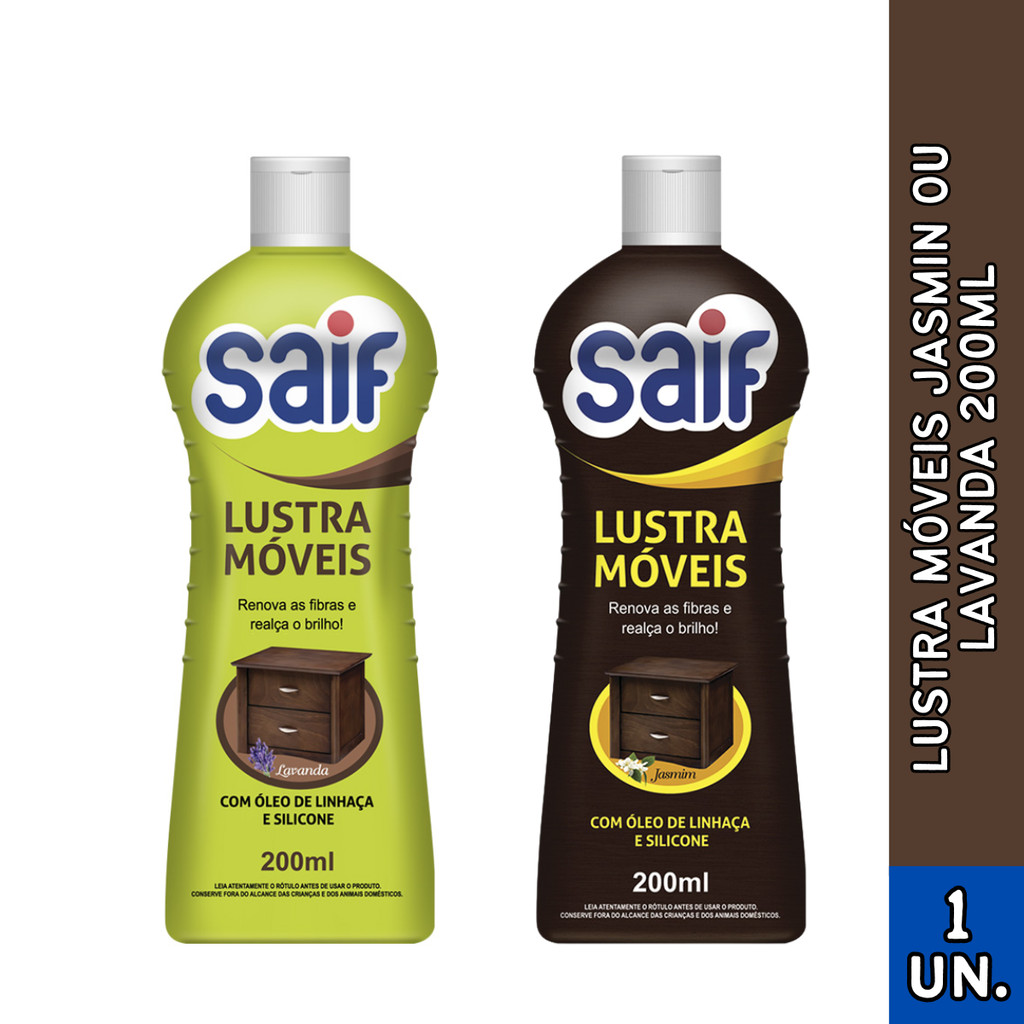 Saif Lustra Móveis Jasmim ou Lavanda 200ml