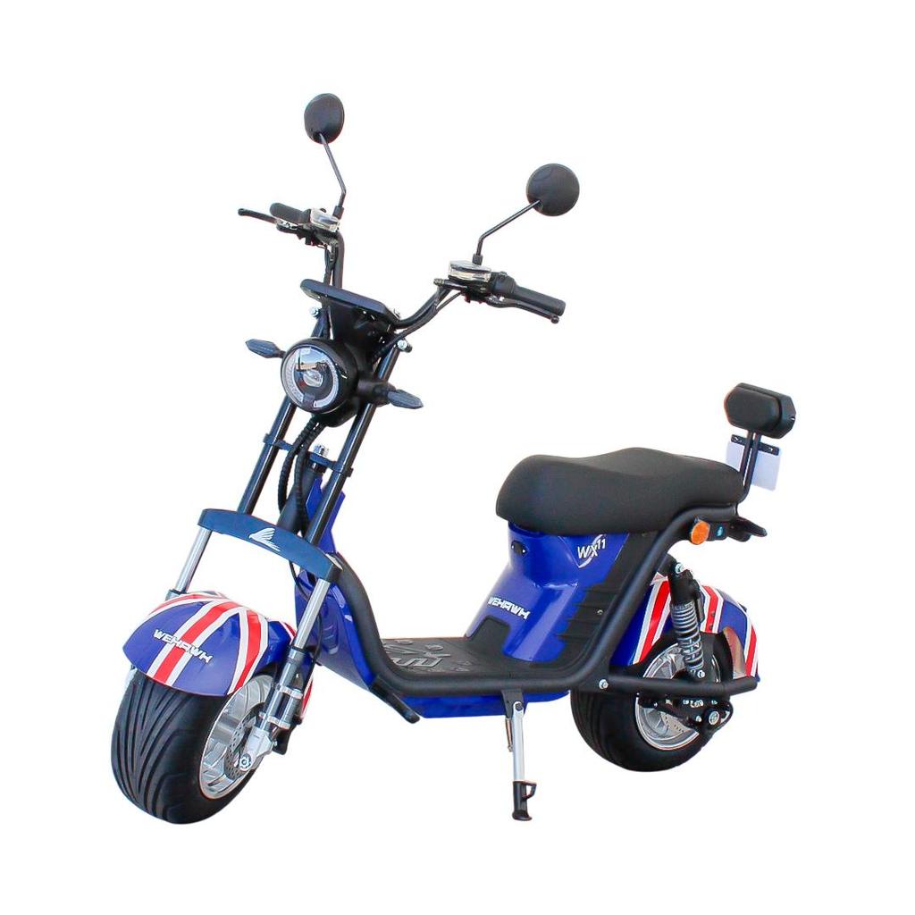 Scooter Elétrica Wehawk  WX-11 1000W BAT 60V 20AH 2 Lugares Bandeira Inglaterra
