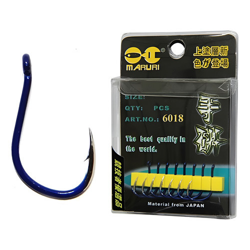 Anzol Pesca Iseama 6018 Azul Com Fisga Maruri Escolha Medida