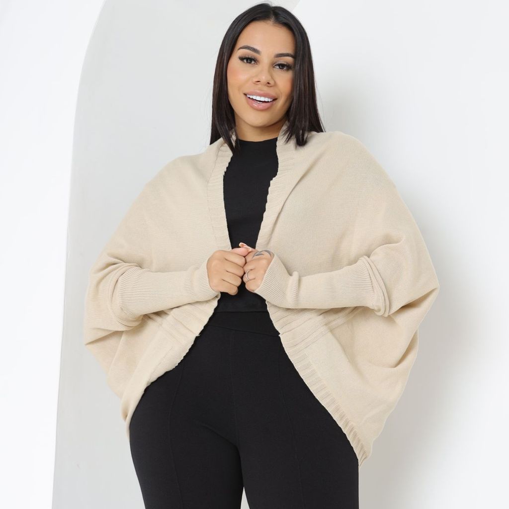 Blusa Kimono Ana Capa Tricô Feminino Colete Inverno