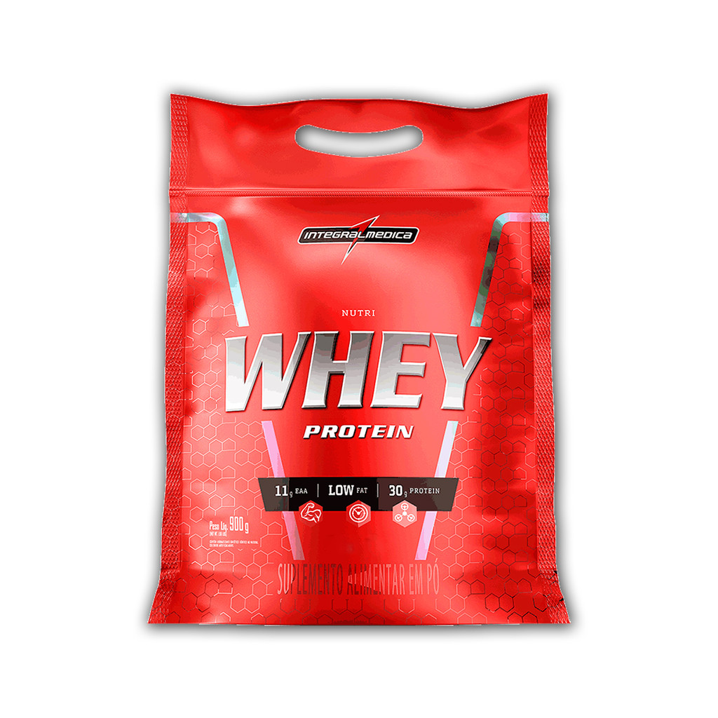 Nutri Whey Protein 900g Concentrado Hipercalorico Refil - Integralmedica