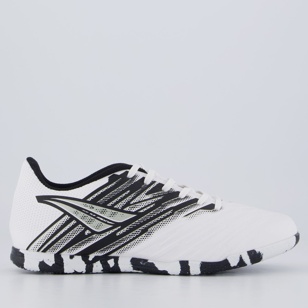 Chuteira Penalty Furia Futsal Branca e Preta em Oferta na Shopee