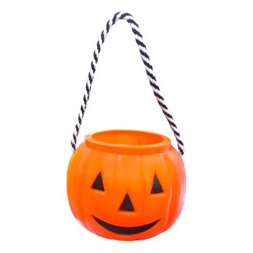 Caldeirão de Abóbora Halloween com Cordinha Decorativo