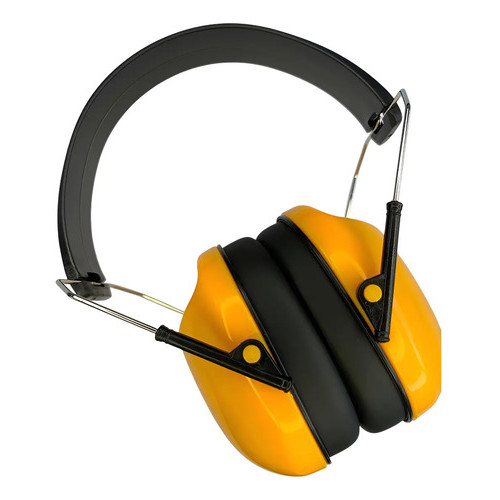 Protetor Auricular Carbografite CG 107 Tipo Concha 20dB Abafador Ruído Ouvido EPI Proteção Auditiva Amarelo