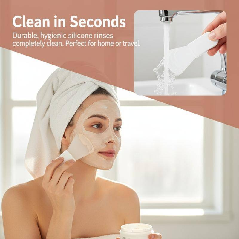 Pincel De Máscara Facial De Silicone HOUDO-Ferramenta Aplicadora De Lama Para Cuidados Com A Pele E Faça Você Mesmo