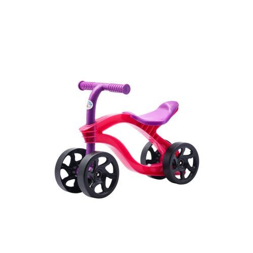 Bicicleta Equilibrio Infantil Rosa Four Rodas Sem Pedal Leve Estavel Seguro Facil Aprender Diversao