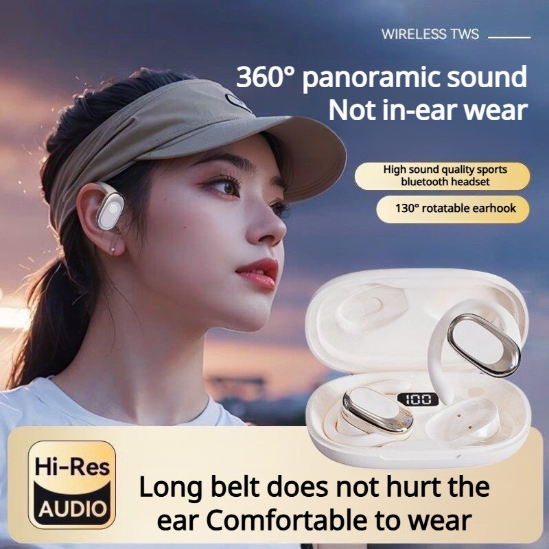[Design Aberto e Estável] [Não Entra no Ouvido] Fone Bluetooth/Fone Sem Fio/Fone para Esportes