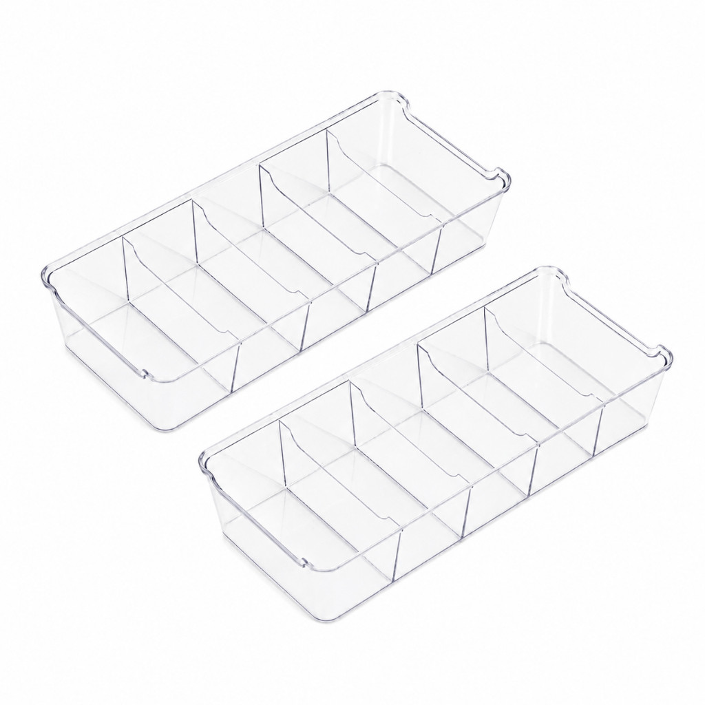 Kit 02 Colmeia Organizadora De Gavetas Acrílico Divisória Armário Bebe Casa Toalha