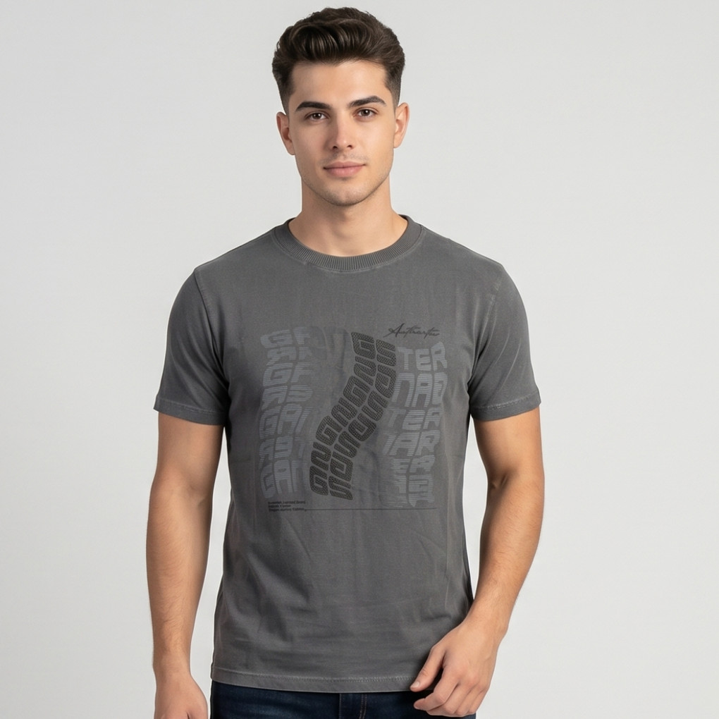 Camiseta Manga Curta Com Estampa Central Gangster g1 masculino